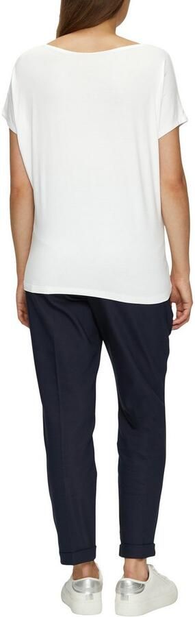 S.Oliver RED LABEL T-shirt van viscosemix met ronde hals - Foto 6