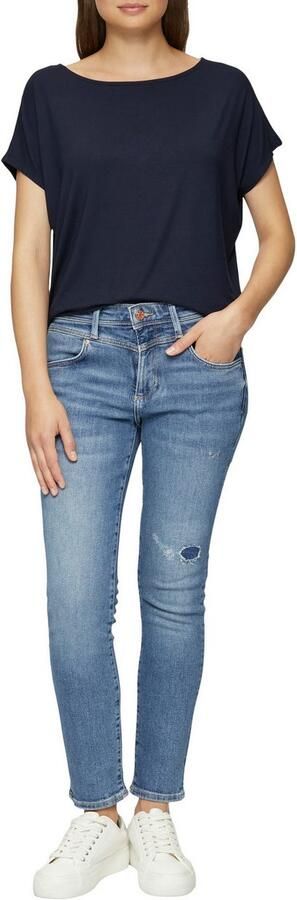 S.Oliver RED LABEL T-shirt van viscosemix met ronde hals - Foto 3