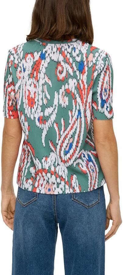 S.Oliver T-shirt met plisséplooien - Foto 2