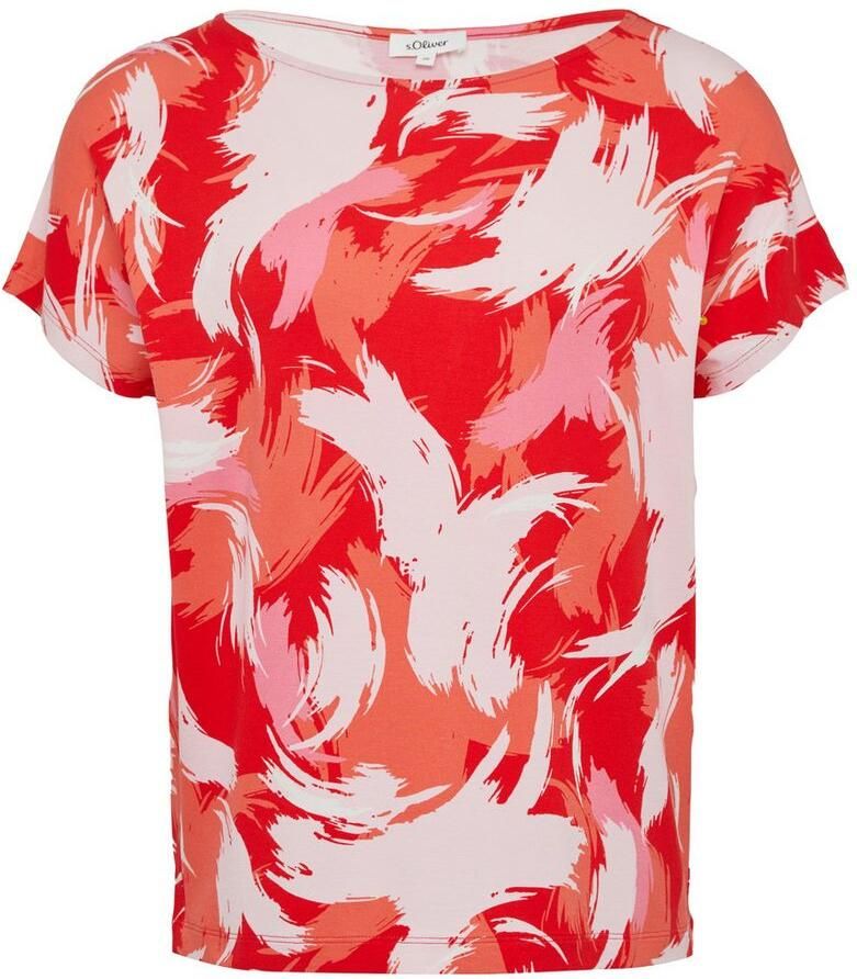 S.Oliver RED LABEL Relaxed fit T-shirt van viscosemix