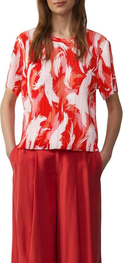 S.Oliver RED LABEL Regular fit T-shirt met plissé - Foto 4