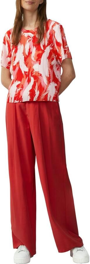 S.Oliver RED LABEL Regular fit T-shirt met plissé - Foto 2