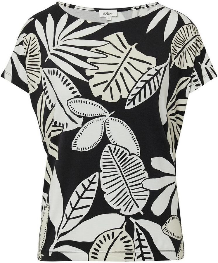 S.Oliver RED LABEL Relaxed fit T-shirt van viscosemix