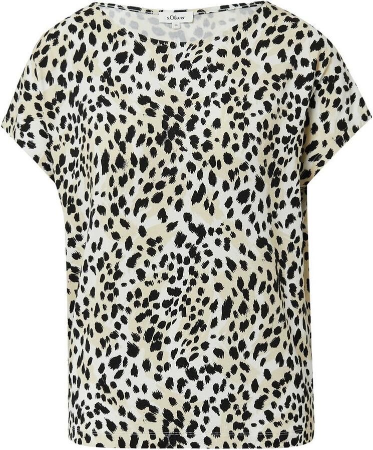 S.Oliver RED LABEL Loose fit T-shirt van viscosemix - Foto 4