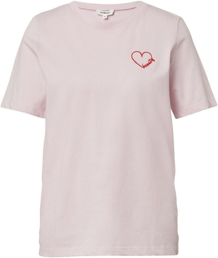 S.Oliver RED LABEL Regular fit T-shirt van puur katoen