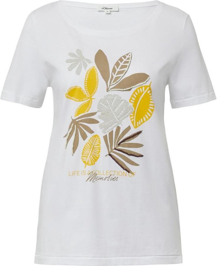 S.Oliver RED LABEL Regular fit T-shirt van puur katoen