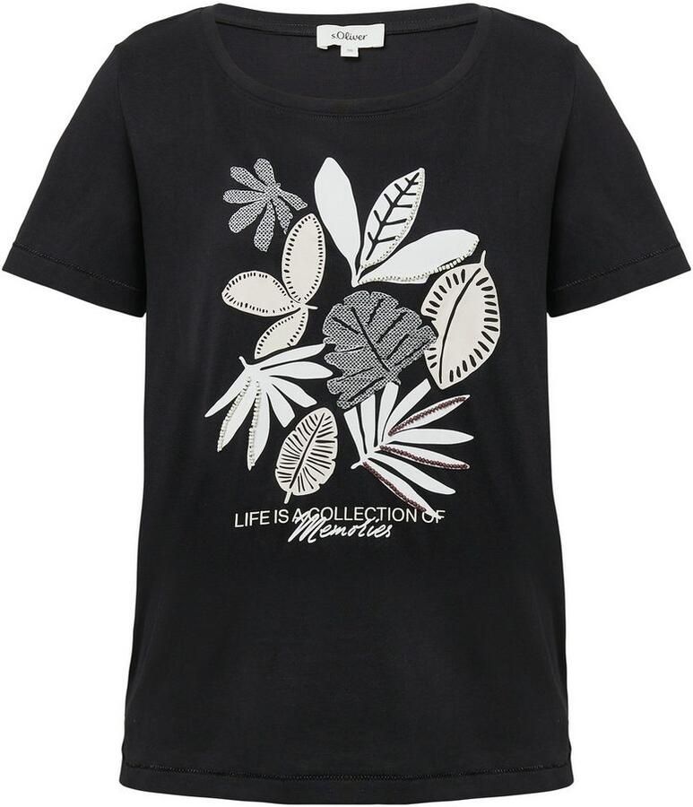 S.Oliver RED LABEL Regular fit T-shirt van puur katoen