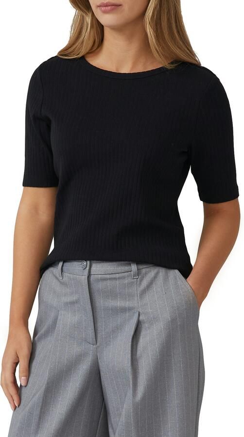 S.Oliver T-shirt met ribstructuur - Foto 4