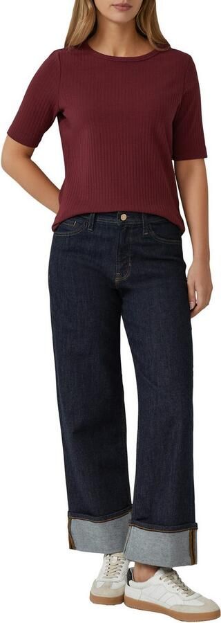 S.Oliver T-shirt met ribstructuur - Foto 2