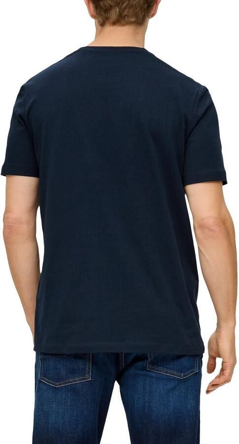 S.Oliver regular fit T-shirt met printopdruk blauw zwart - Foto 6