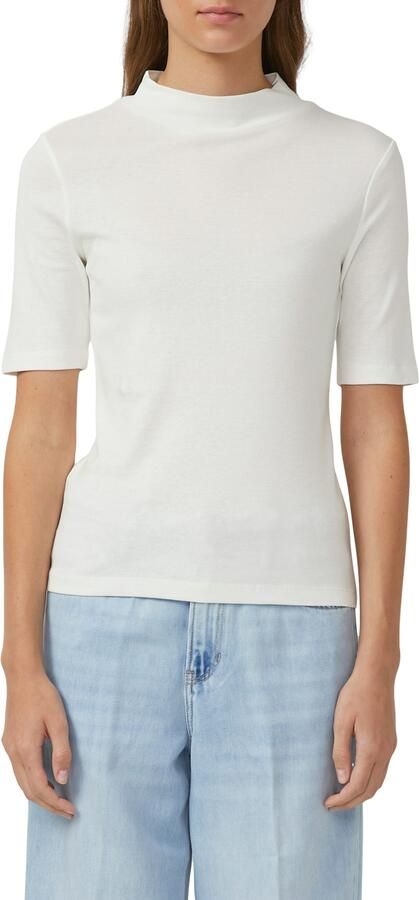 S.Oliver T-shirt Zomershirt met opstaande kraag en in rib-optiek - Foto 4