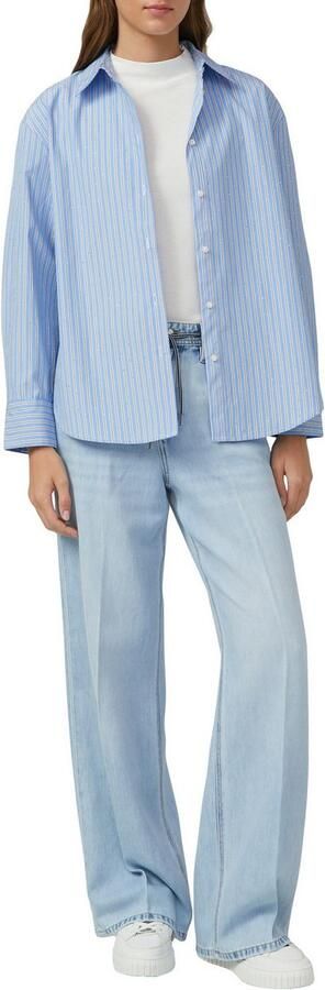 S.Oliver T-shirt Zomershirt met opstaande kraag en in rib-optiek - Foto 2