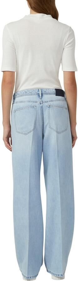 S.Oliver T-shirt Zomershirt met opstaande kraag en in rib-optiek - Foto 3