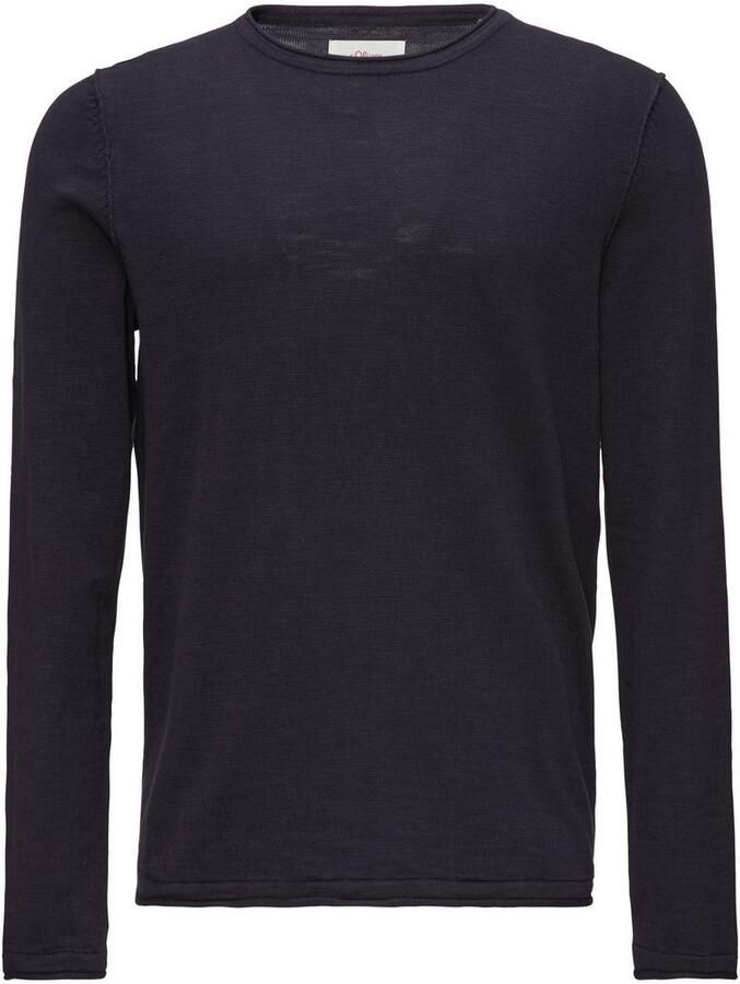 S.Oliver RED LABEL Regular fit gebreide pullover met rolboorden
