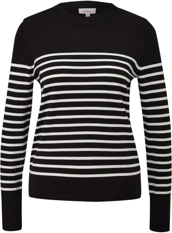 S.Oliver RED LABEL Regular fit gebreide pullover van viscosemix - Foto 4