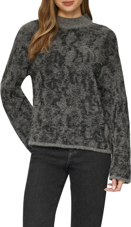 S.Oliver Trui met staande kraag met patroon