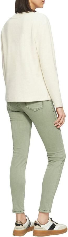 S.Oliver Trui met V-hals in gemêleerde look - Foto 4