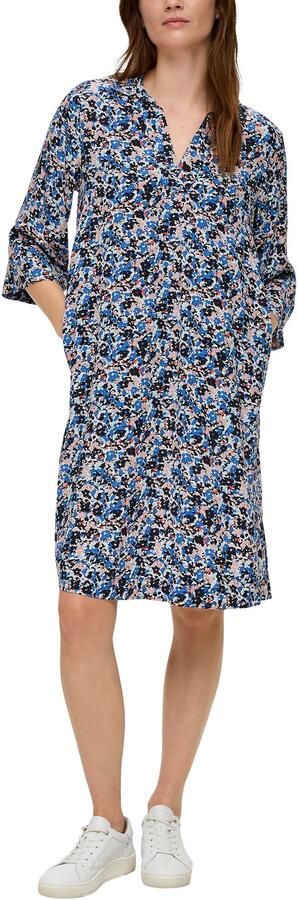 S.Oliver RED LABEL Knielange jurk met tuniekkraag - Foto 4