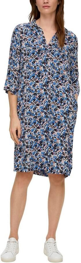 S.Oliver RED LABEL Knielange jurk met tuniekkraag - Foto 3