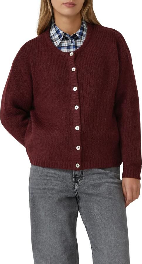 S.Oliver RED LABEL Regular fit gebreid jack van alpaca - Foto 4