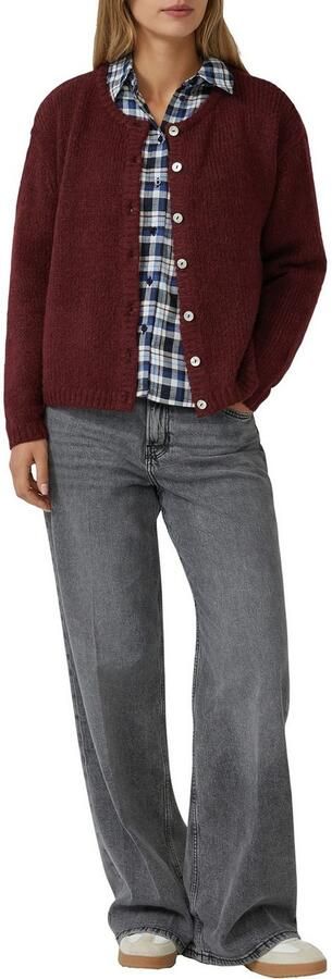 S.Oliver RED LABEL Regular fit gebreid jack van alpaca - Foto 2