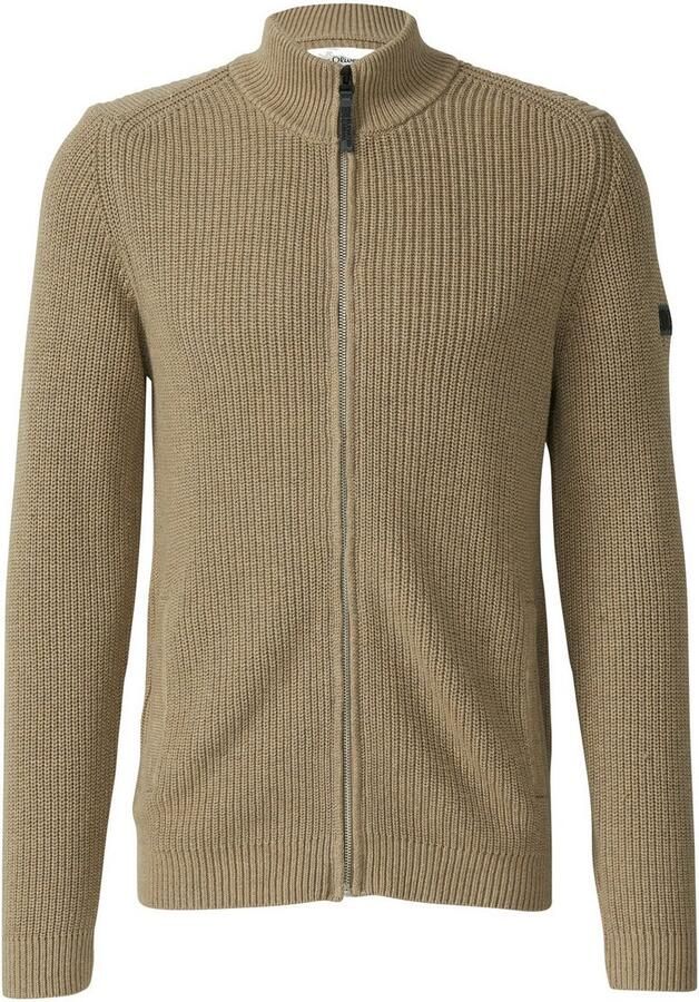 S.Oliver Vest met staande kraag en ritssluiting