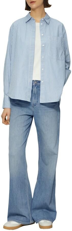 S.Oliver RED LABEL Regular fit wide leg jeans van katoenmix model 'SURI' - Foto 7