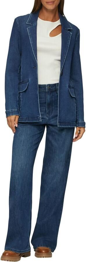 S.Oliver RED LABEL Loose fit wide leg jeans met studs model 'SURI' - Foto 5