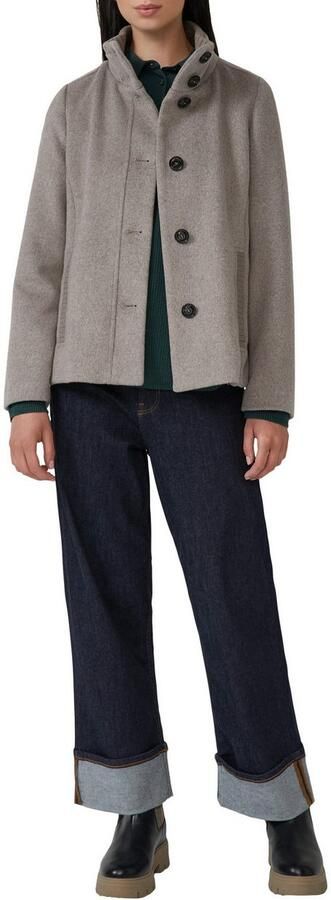 S.Oliver Wollen jack met staande kraag en knoopsluiting - Foto 2