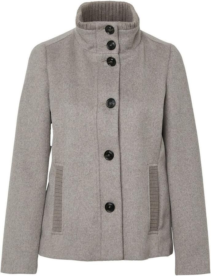 S.Oliver Wollen jack met staande kraag en knoopsluiting