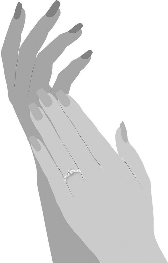 S.Oliver Zilveren ring 9079322 met zirkoon (synthetisch) - Foto 2