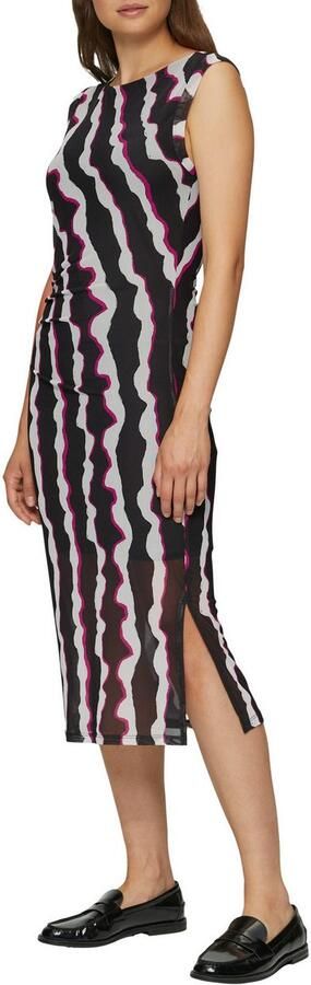 S.Oliver RED LABEL Slim fit midi-jurk met plooien opzij - Foto 3