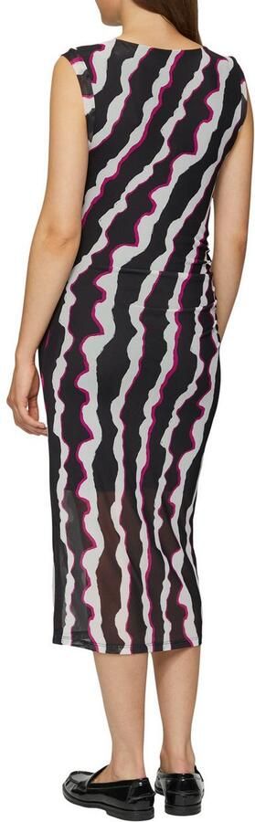 S.Oliver RED LABEL Slim fit midi-jurk met plooien opzij - Foto 4