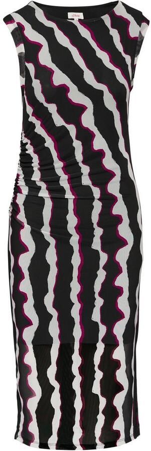 S.Oliver RED LABEL Slim fit midi-jurk met plooien opzij - Foto 2