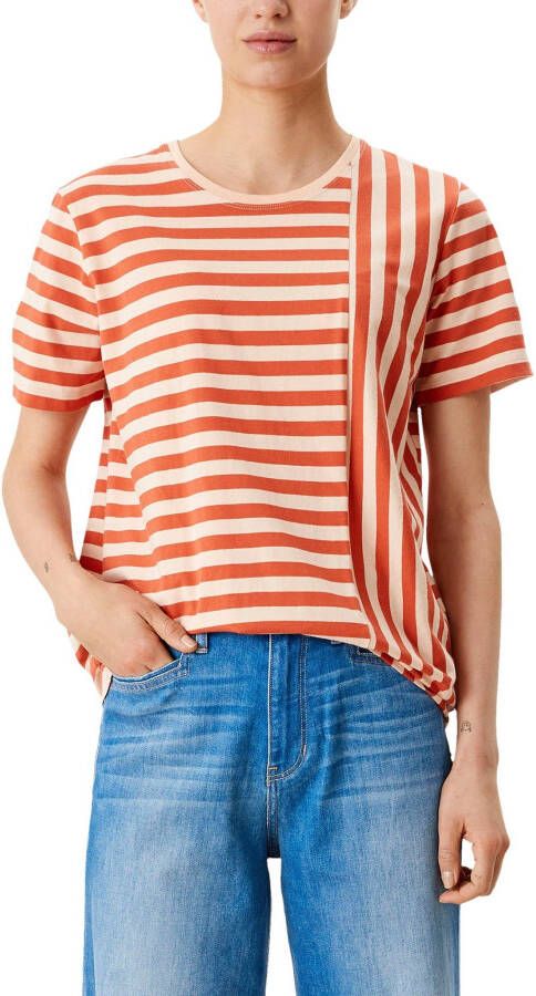 S.Oliver T-shirt met lengte- en breedtestrepen