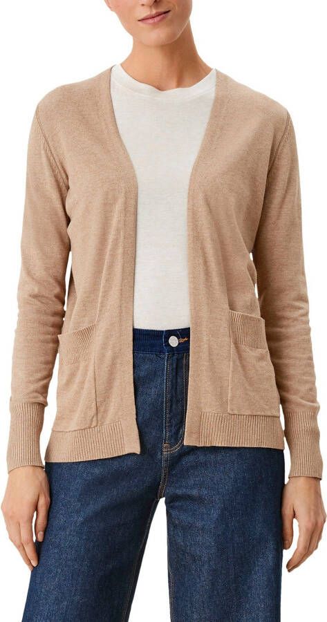 S.Oliver RED LABEL Cardigan van een mix van viscose en katoen