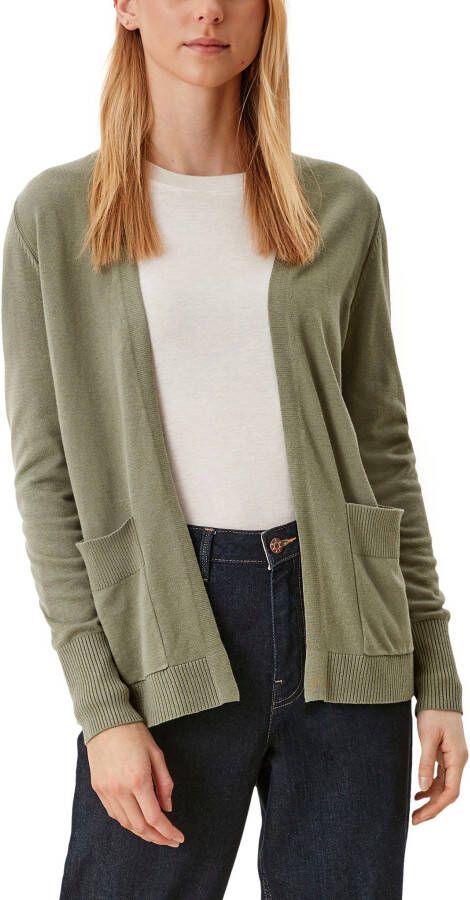 S.Oliver RED LABEL Cardigan van een mix van viscose en katoen