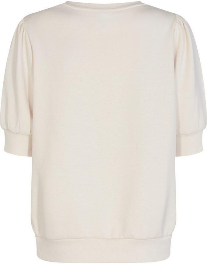 Soyaconcept Comfortabele Crème Sweater met Korte Mouwen Beige Dames - Foto 2