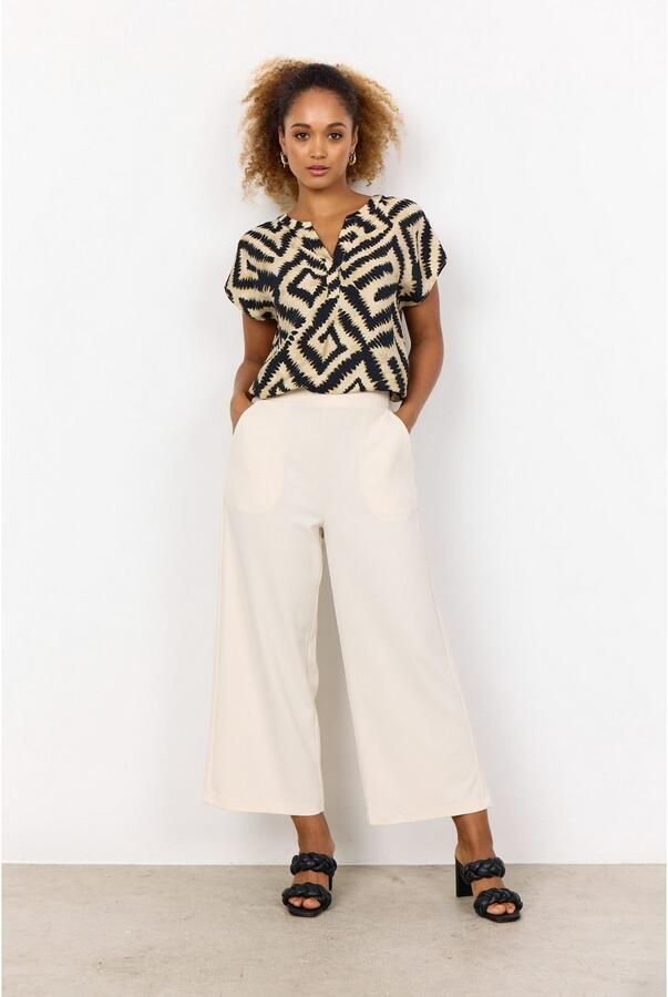 Soyaconcept Geometrische Print V-Hals Shirt Multicolor Dames - Foto 2