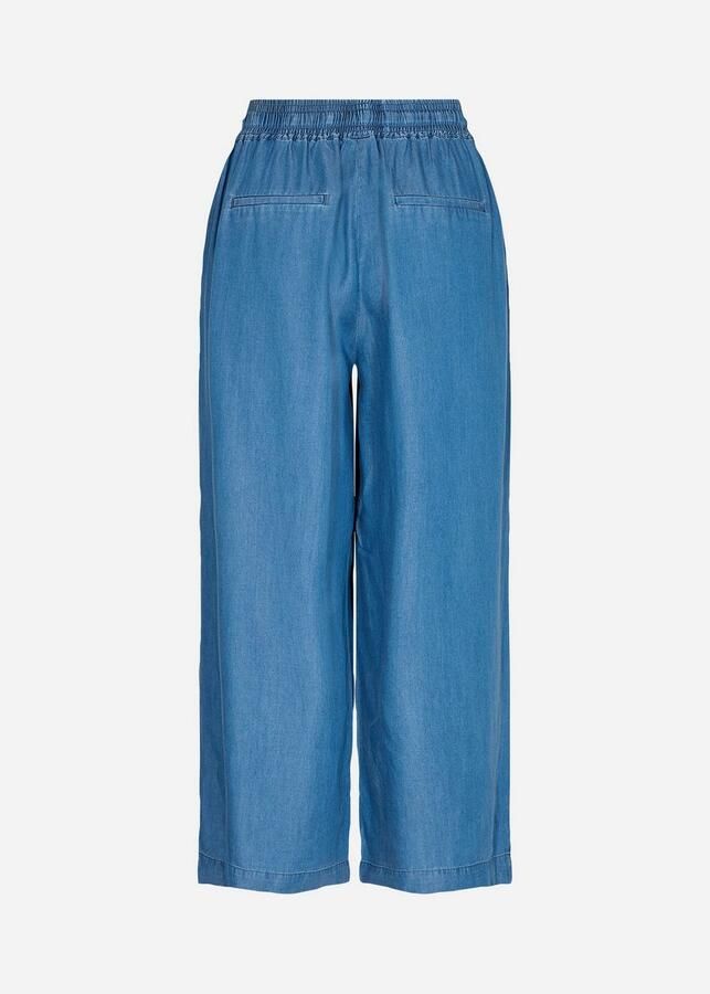 Soyaconcept Straight fit stoffen broek van pure lyocell model 'Liv'