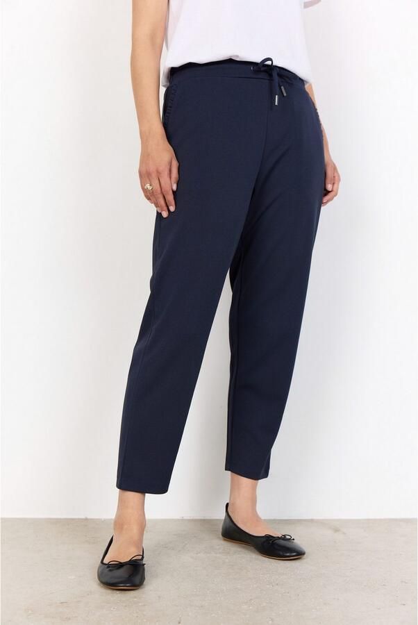 Soyaconcept Tapered fit stoffen broek met elastische band model 'Siham' - Foto 4