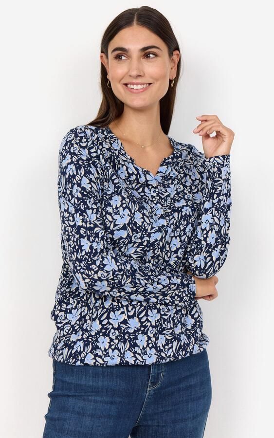 Soyaconcept Shirt met lange mouwen en V-hals model 'FELICITY' - Foto 4