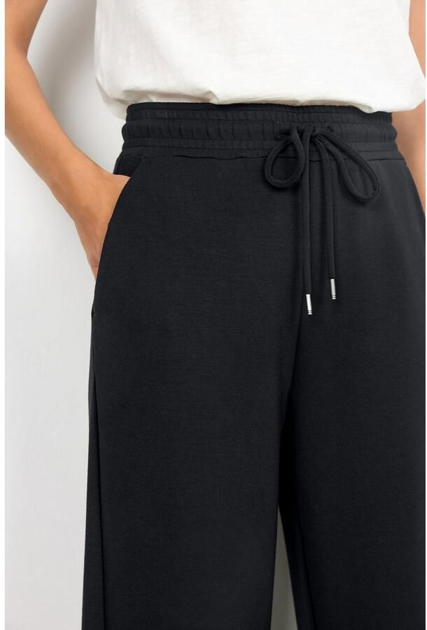 Soyaconcept Comfortabele zwarte broek met elastische taille Black Dames - Foto 4