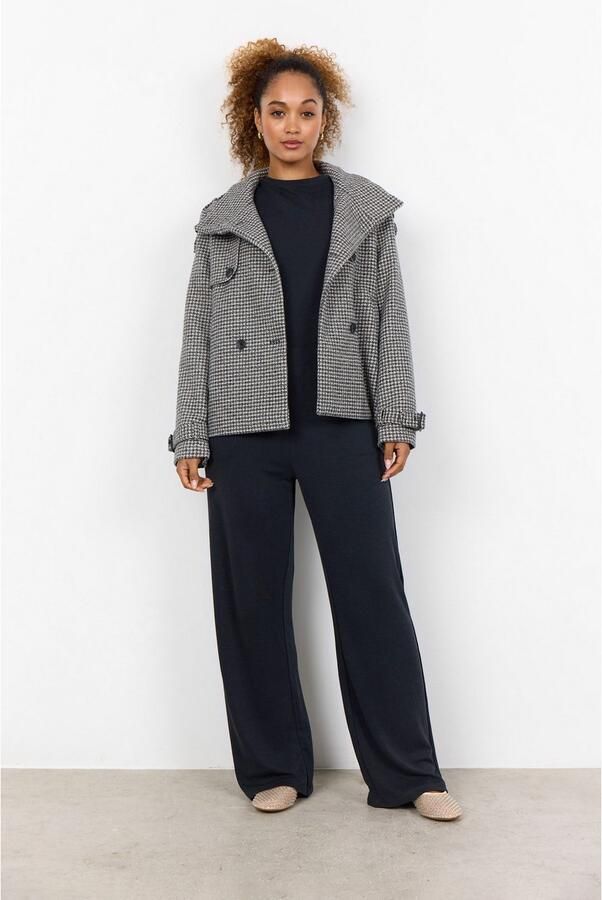 Soyaconcept Gestructureerde jas met militair geïnspireerde uitstraling Gray Dames - Foto 4