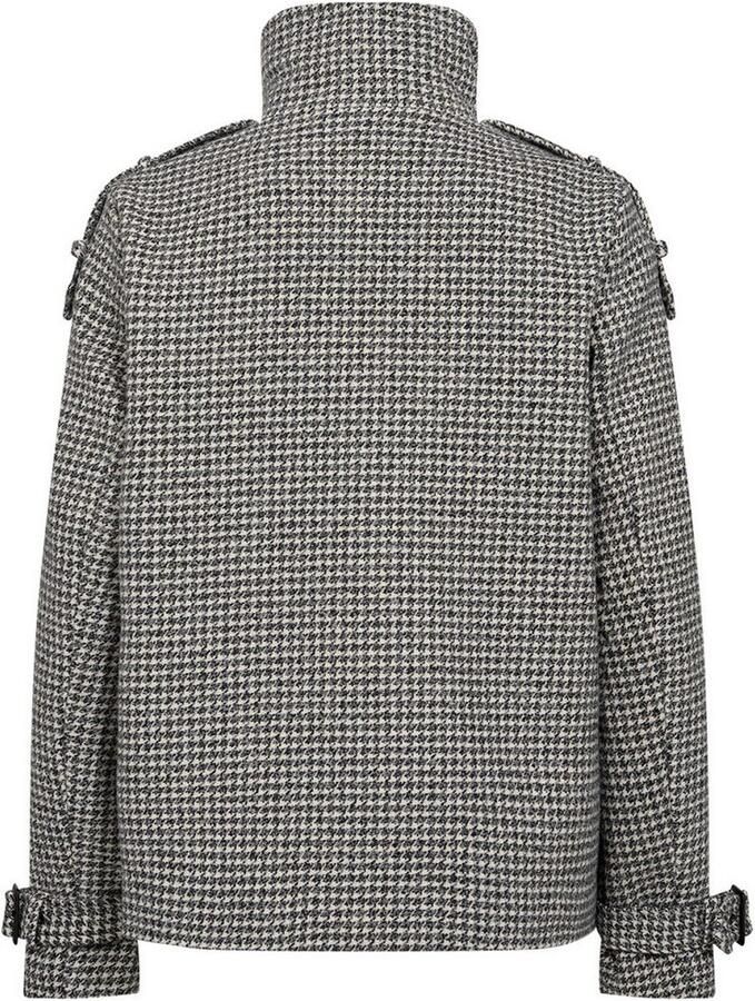 Soyaconcept Gestructureerde jas met militair geïnspireerde uitstraling Gray Dames