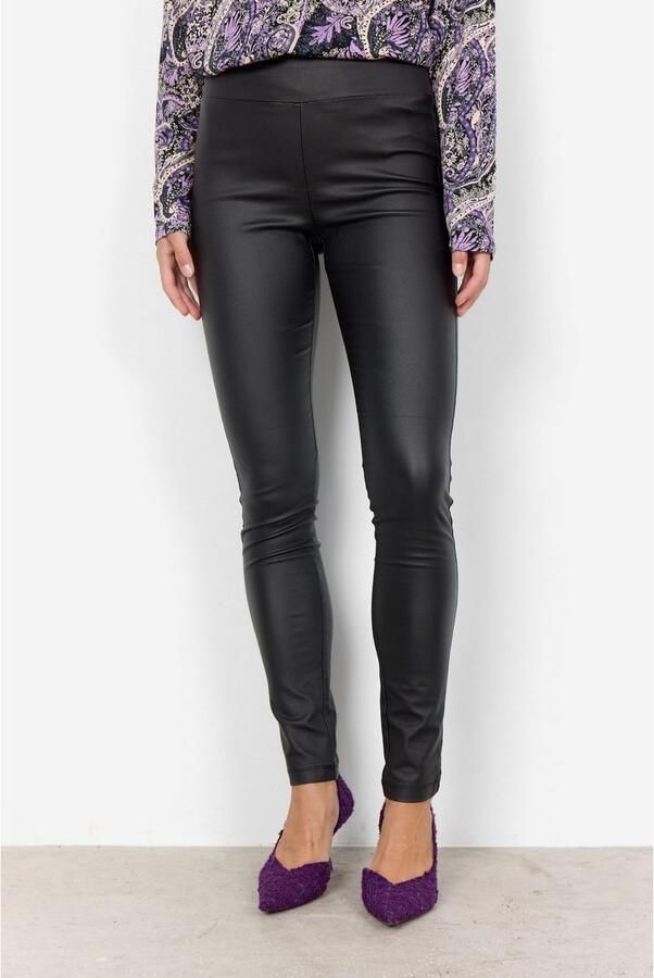 Soyaconcept Hoge taille zwarte leggings met stretch Black Dames - Foto 4