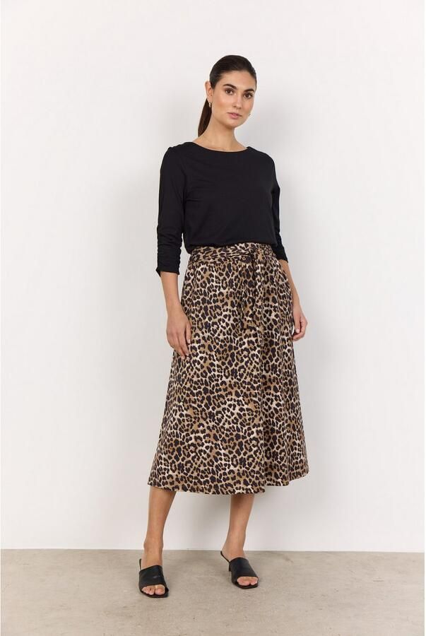 Soyaconcept Midirok met strikceintuur model 'OPHIA' - Foto 4