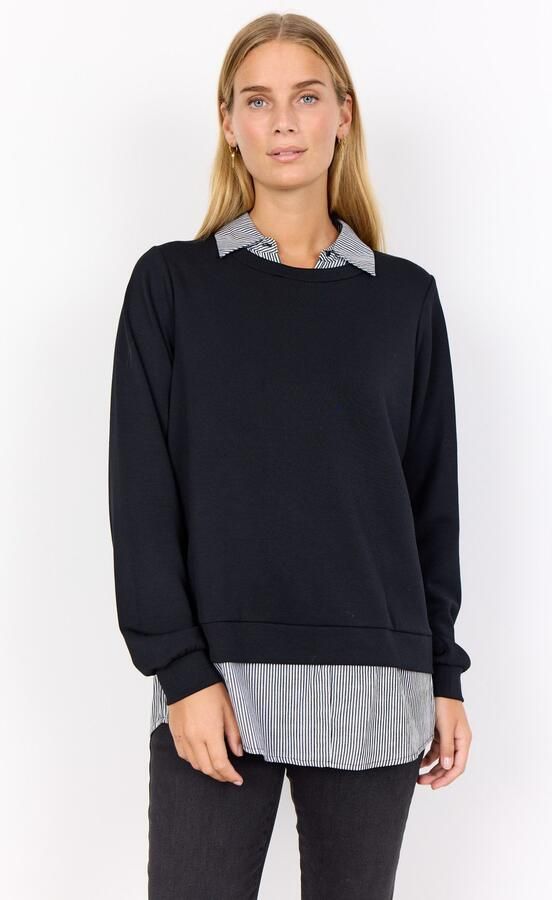 Soyaconcept Sweatshirt met dubbele-laagjeslook - Foto 4