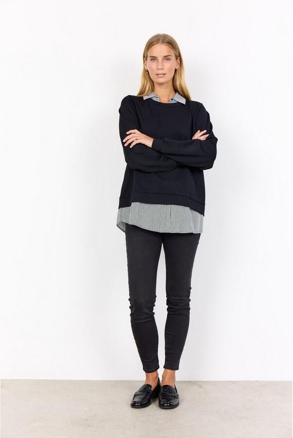 Soyaconcept Sweatshirt met dubbele-laagjeslook