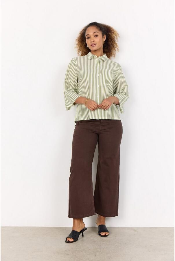 Soyaconcept Loose fit overhemdblouse met knoopsluiting model 'Rosette' - Foto 2